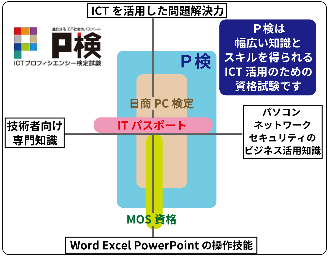 Ｐ検資格・スキルマップイメージ